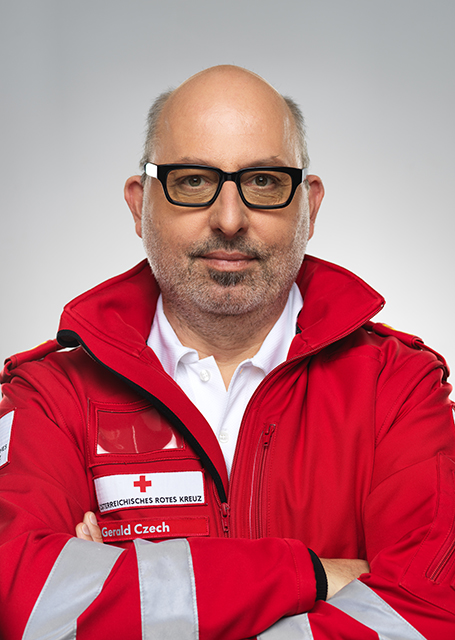 Portrait Gerald Czech. Credit: ÖRK/Gerhard Roza