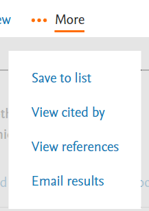 Screenshot von Scopus